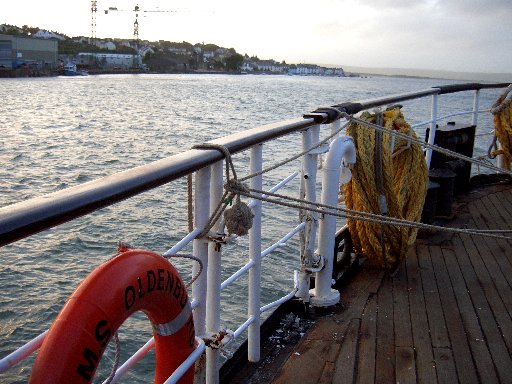 Past Appledore Shipyard on return to Bideford