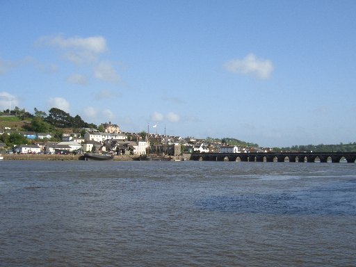 Leaving Bideford and the Long Bridge